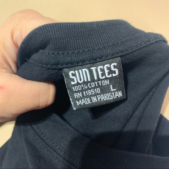 Women’s Black tops Sz L long Sleeves tee Sun Tees - Picture 9 of 12